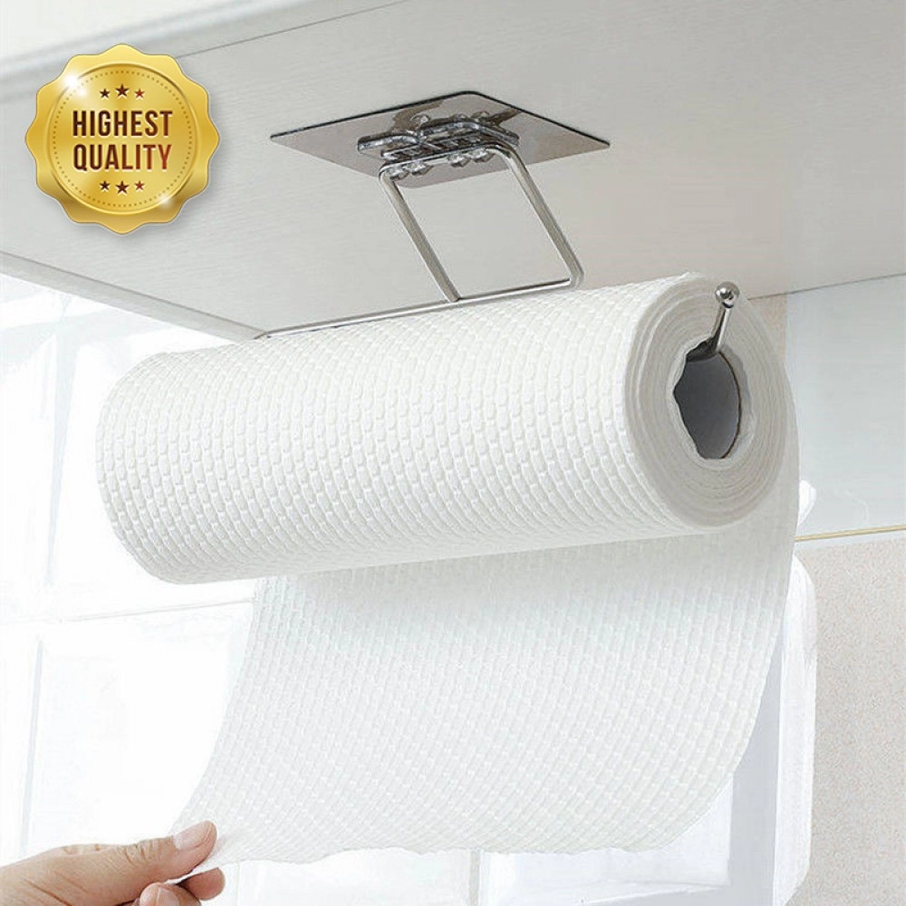 1/2pcs Hanging Toilet Paper Holder Roll Paper Holder Bathroom Towel Rack Stand Kitchen Stand Paper Rack Home Storage Racks