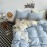 Black Bedding Set for Boys Girls Bedroom Washed Cotton Duvet Cover Pillowcase Bedspread Simple Fashion Bed Sheet Set Bed Linens