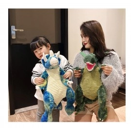 New Fashion parent-child Creative 3D Dinosaur Backpack Cute Animal Cartoon Plush Backpack Dinosaurs Bag for Children Kids Gifts