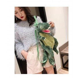 New Fashion parent-child Creative 3D Dinosaur Backpack Cute Animal Cartoon Plush Backpack Dinosaurs Bag for Children Kids Gifts